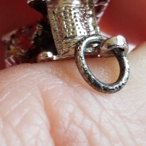 Vintage Sterling Silver charm Santa Sleigh with gifts Christmas 925 enamel - Picture 9 of 14